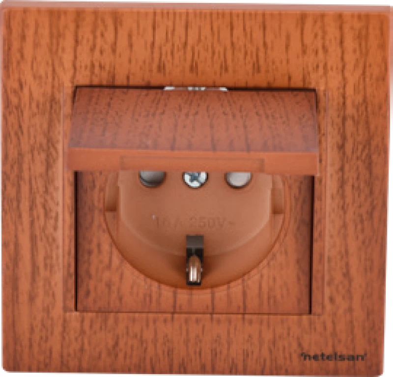 Kapaklı UPS Priz (Fransız Standardı) (Çocuk Korumalı)